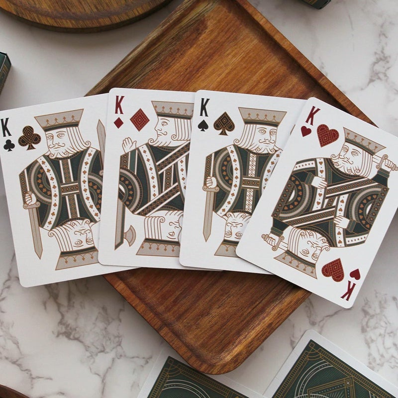 Bicycle Byzantine Playing Cards, Silver and Gold Foil, 1 Deck - Image 4